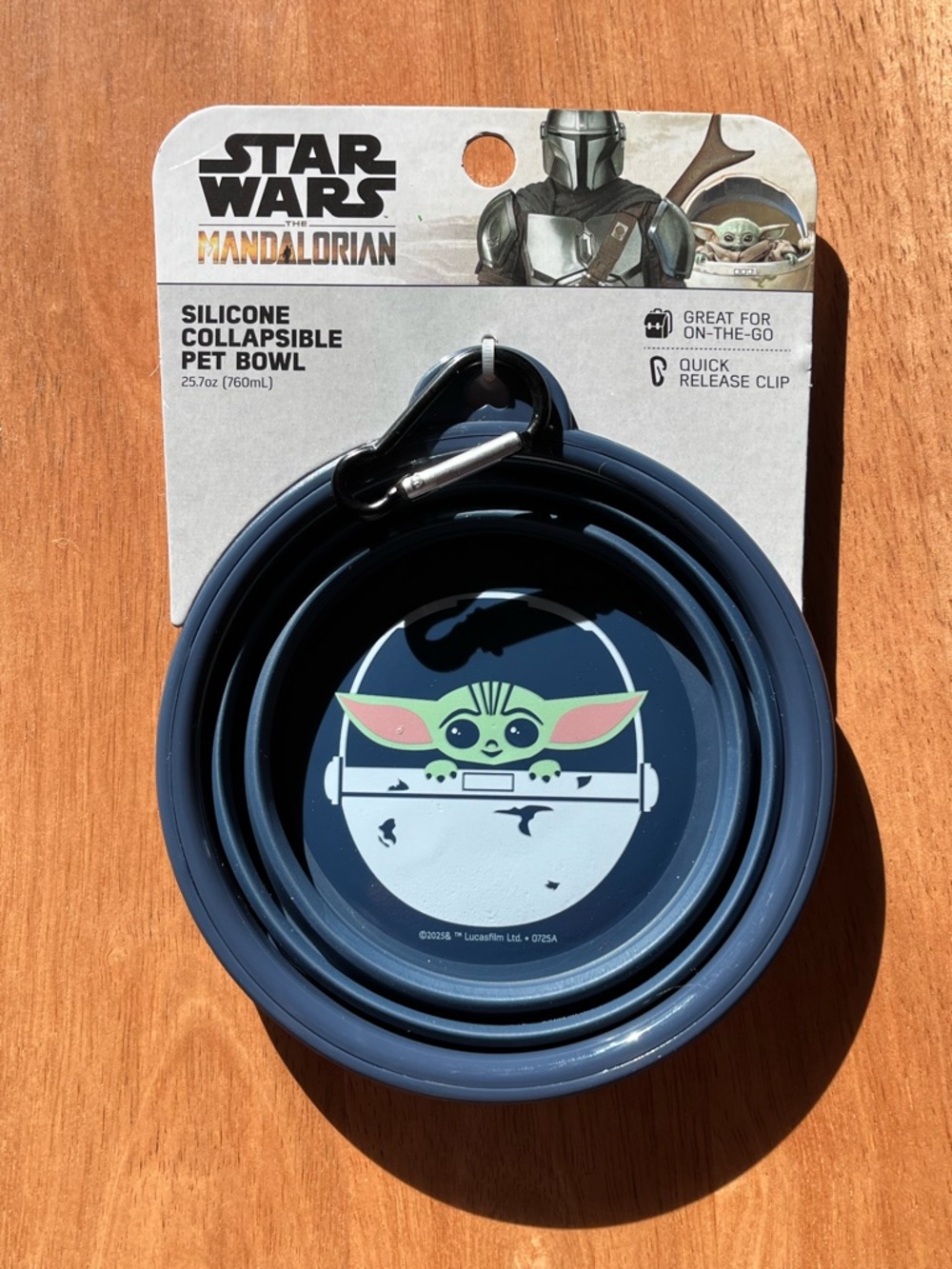 Pet Bowl 🚨BOGO 50% OFF - Star Wars Grogu Silicone Collapsible Bowl w Clip